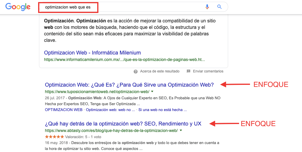 escribir en google