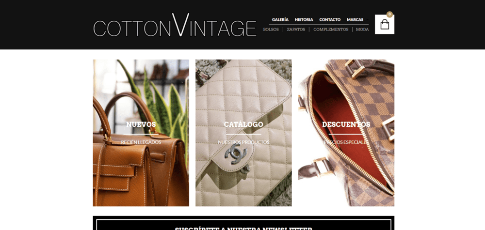 sitios web wordpress cotton vintage