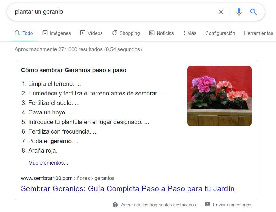 knowledge graph rich snippet